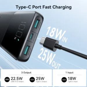 باور بانك جوي روم - شاشة ديجيتال  (10000mAh)